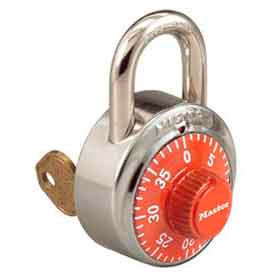 Master Lock® No. 1525ORJ General Security Combo Padlock - Key Control - Orange dial 5ORJ152