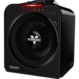 Vornado Velocity 4 Whole Room Space Heater with Mechanical Adjustable Thermostat 120V 1500W Black EH1-0192-06