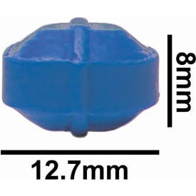 Bel-Art Spinbar Teflon Octagon Magnetic Stirring Bar 12.7 x 8mm Blue 371090003