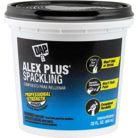 DAP® ALEX PLUS® Spackling - 32.0 oz. White - 7079818746 - Pkg Qty 8 7079818746