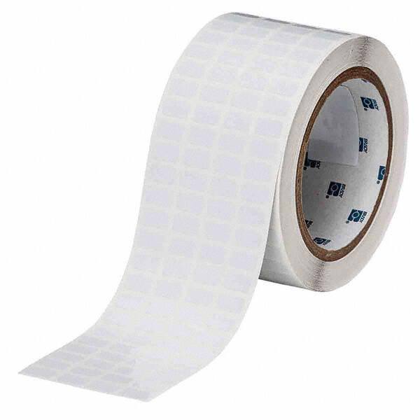 Label Maker Label: White, Polyester, 1/2