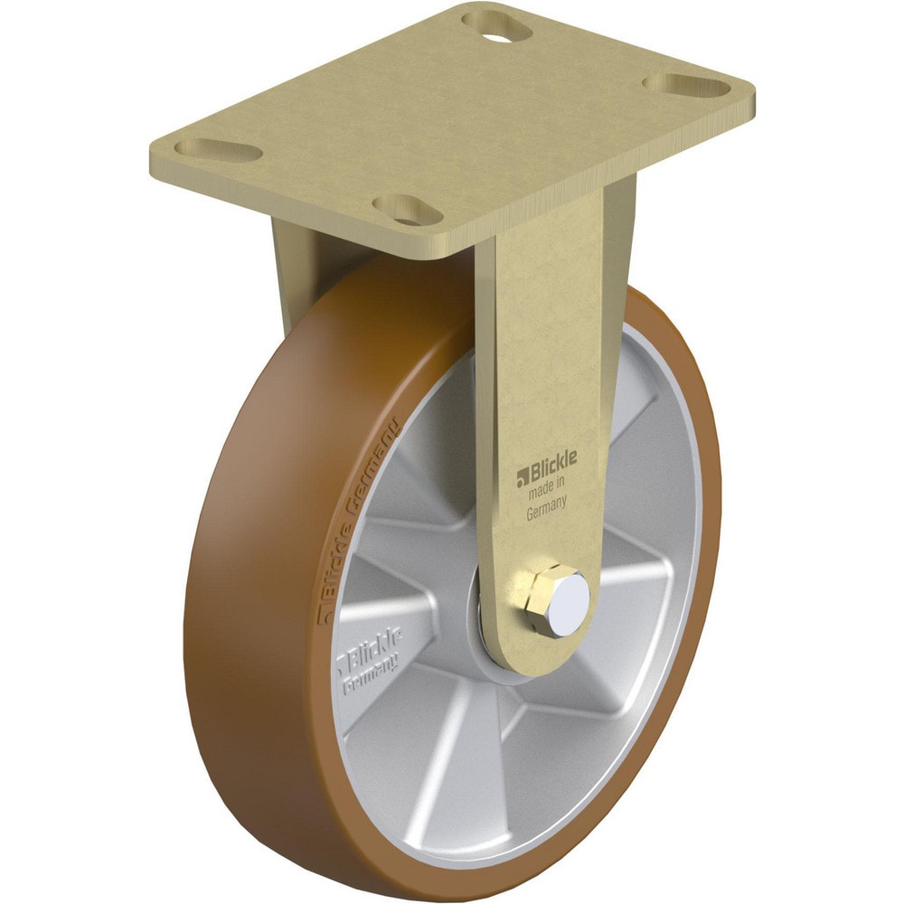 Top Plate Casters, Mount Type: Plate , Number of Wheels: 1.000 , Wheel Diameter (Inch): 8 , Wheel Material: Polyurethane , Wheel Width (Inch): 2  MPN:932137