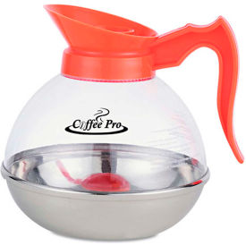 Coffee Pro OGFCPU13 Unbreakable Decaf Coffee Decanter 12-Cup/Stainless Steel/Polycarbonate OGFCPU-13