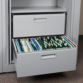 Rotary File Cabinet Components Letter File/Storage Drawer Light Gray XLT-FS1-T47