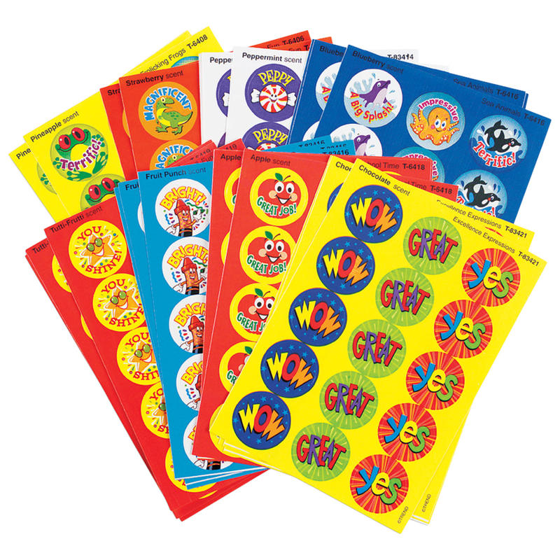 Trend Stinky Stickers, Praise Words Variety, Pack Of 435 (Min Order Qty 6) MPN:T6490