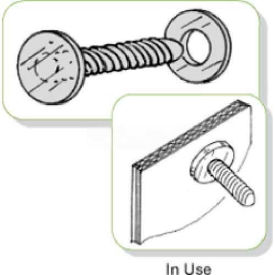 Push Lock Fastener & Washer 1/2