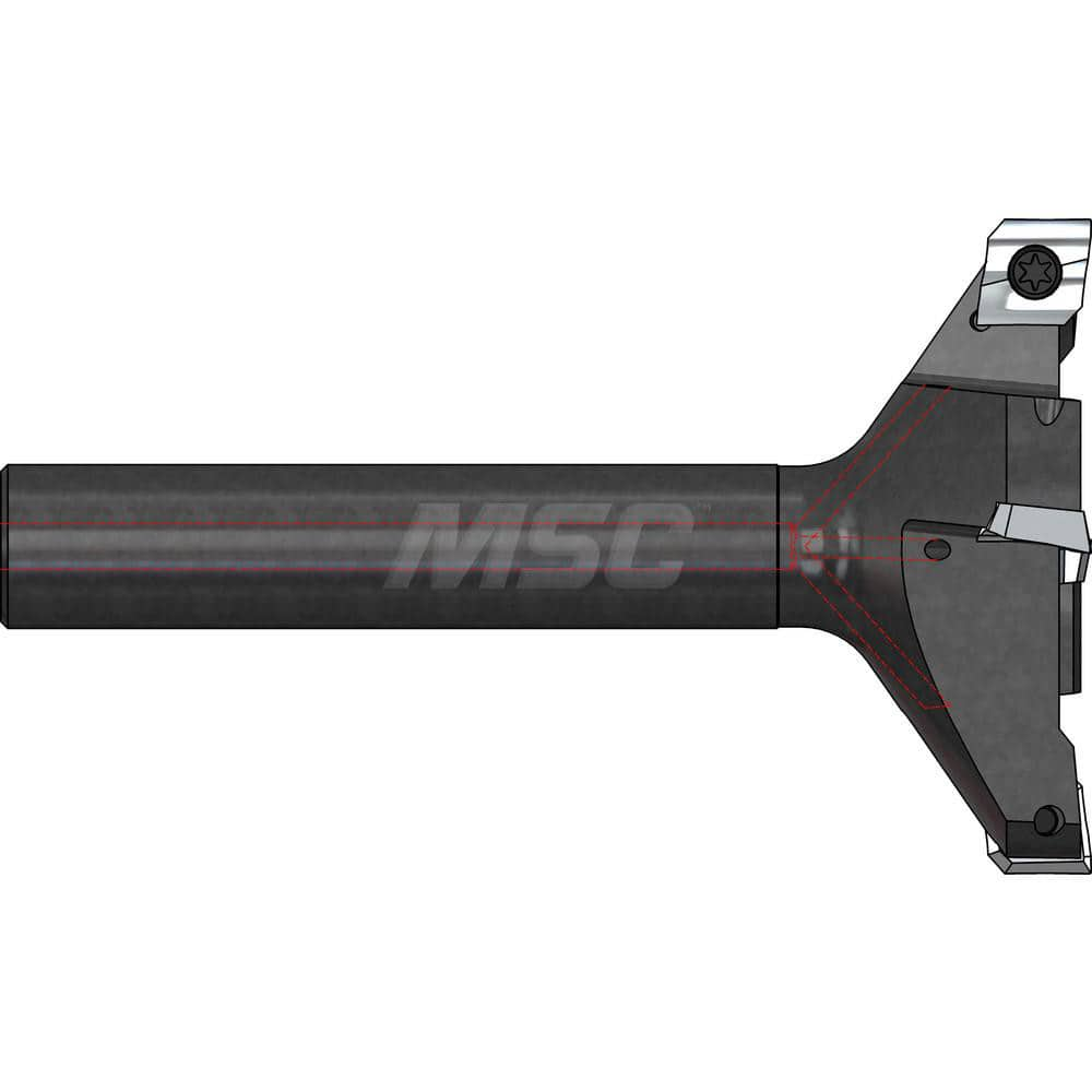 Indexable High-Feed End Mill: 19.05 mm Regular Shank MPN:SH300-3/4