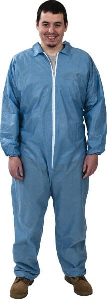 Non-Disposable Rain & Chemical-Resistant Coveralls: SMS MPN:KM-CVL-SMS-E-XL