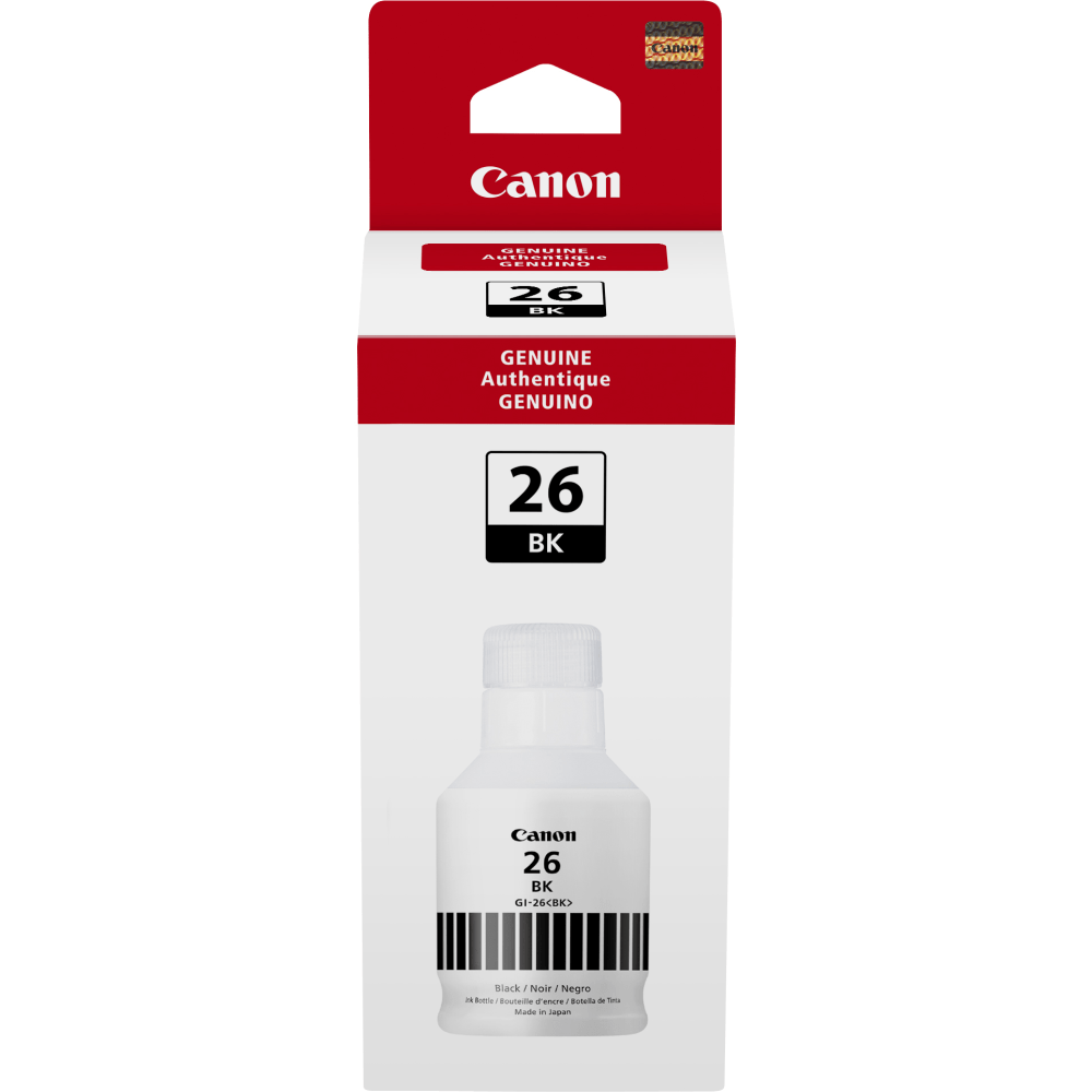 Canon GI-26 Black High-Yield Ink Bottle, 4409C001 (Min Order Qty 2) MPN:4409C001