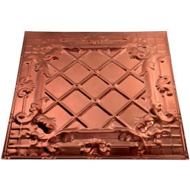 Great Lakes Tin Toledo 2' X 2' Nail-up Tin Ceiling Tile in Penny Vein - T55-05 T55-05