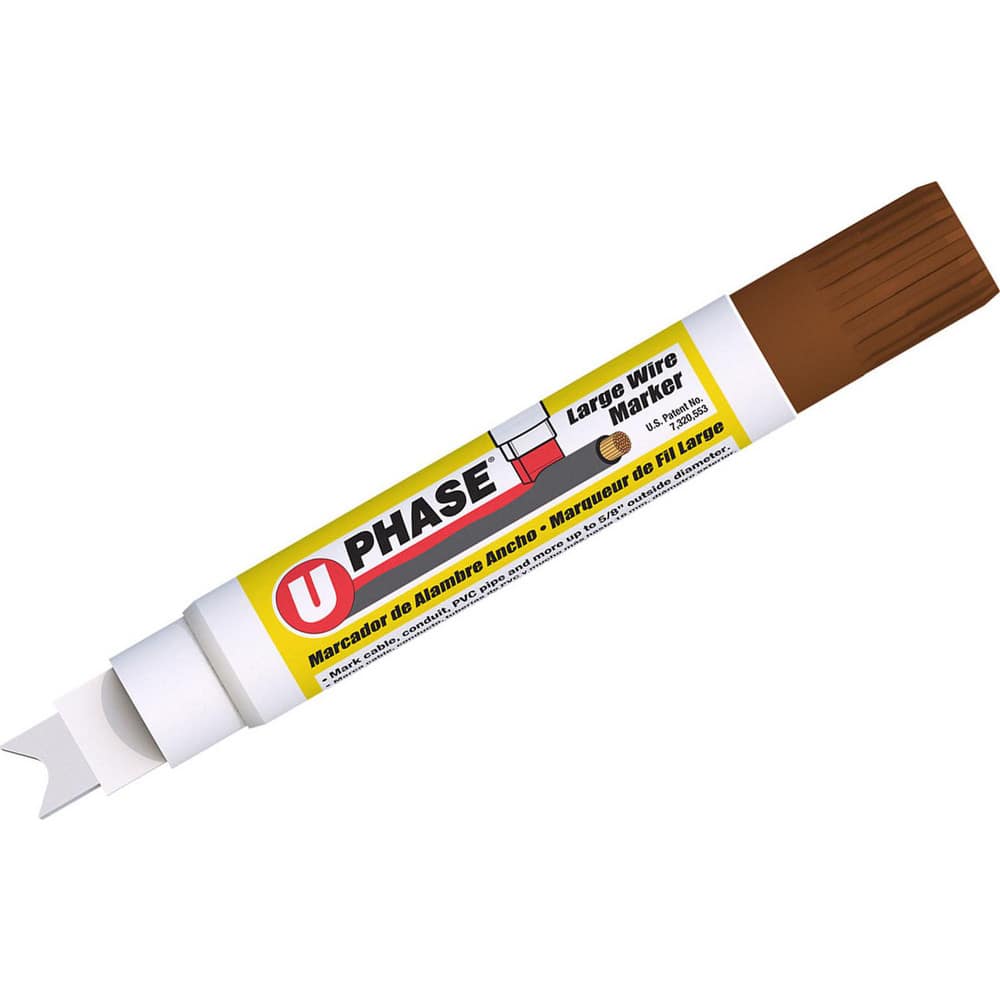 Markers & Paintsticks, Marker Type: Liquid Paint Marker, Tip Shape: Curved, Color: Brown, Ink Type: Xylene-free, Alcohol Base, Fade Resistant, Water Resistant MPN:10715MCM