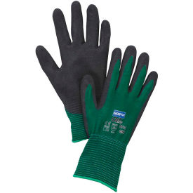 North® Flex Oil Grip™ Nitrile Coated Gloves North Safety NF35/7S Green 1 Pair - Pkg Qty 12 NF35/7S