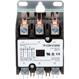 Tradepro® Contactor 40 Amp 120V 3 Pole TP-CON-3/120/40