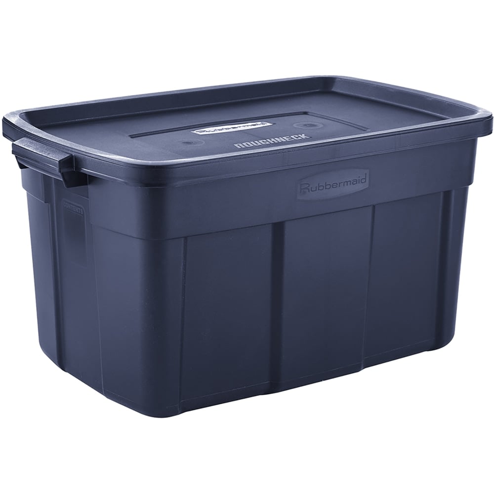 Rubbermaid Roughneck Tote, 31-Gallon, Dark Indigo Metallic (Min Order Qty 3) MPN:RMRT310000