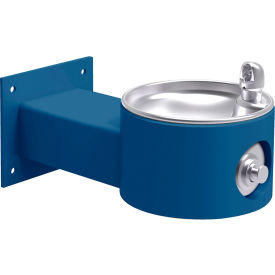 Elkay® Outdoor Wall Mount Drinking Fountain Freeze Resistant Blue LK4405FRKBLU