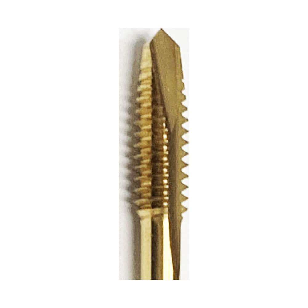 Spiral Point Tap:  UNF,  2 Flutes,  3 to 5,  2B,  Vanadium High-Speed Steel,  Titanium Nitride Finish MPN:PSUN1C1NEB-TIN