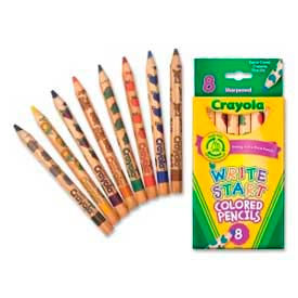 Crayola® Write Start Colored Pencils Sharpened Assorted 8/Set 684108