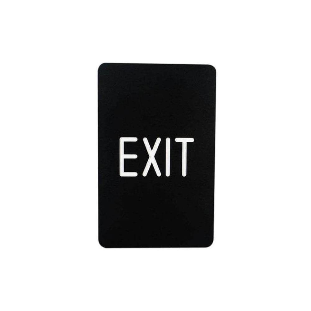 Safety Signs, Family: Safety Sign , Sign Type: Direction, Location , Sign Header: Exit , Legend: Exit , Message/Graphic: Message Only  MPN:SIGND8511B_EX