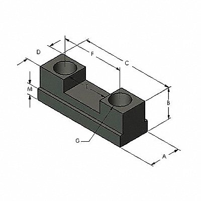 Lathe Chuck Jaw Nut 1/2 Steel MPN:12JN