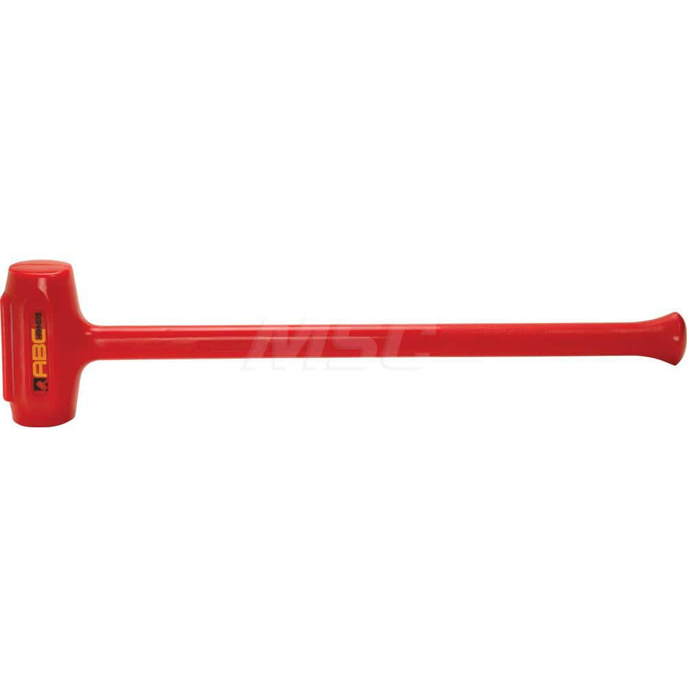 9 lb Polyurethane Dead Blow Hammer, Non-Sparking, Non-Marring 2-3/4 Face Diam, 7