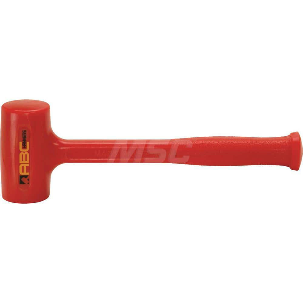 1.6 lb Polyurethane Dead Blow Hammer, Non-Sparking, Non-Marring 2 Face Diam, 4-1/8