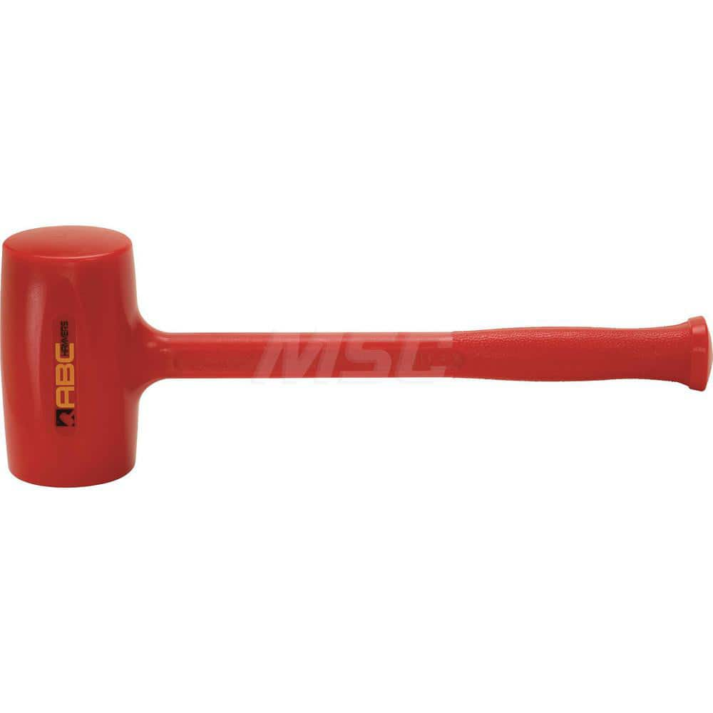 3.3 lb Polyurethane Dead Blow Hammer, Non-Sparking, Non-Marring 2-3/4 Face Diam, 5-3/8