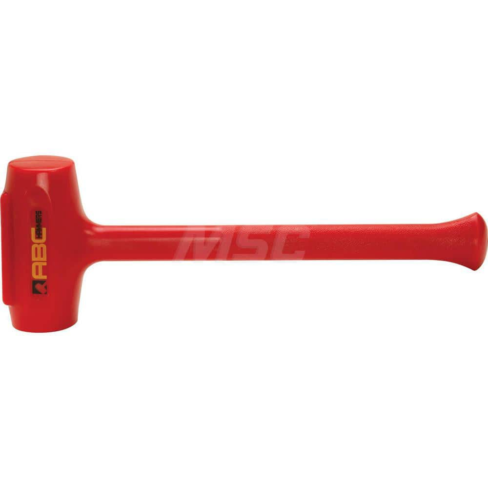 5.5 lb Polyurethane Dead Blow Hammer, Non-Sparking, Non-Marring 2-3/4 Face Diam, 7