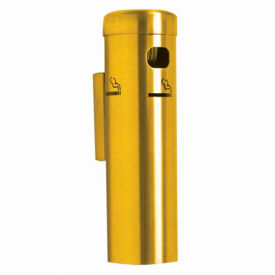 Wall Mounted Cigarette Receptacle Gold SC15W
