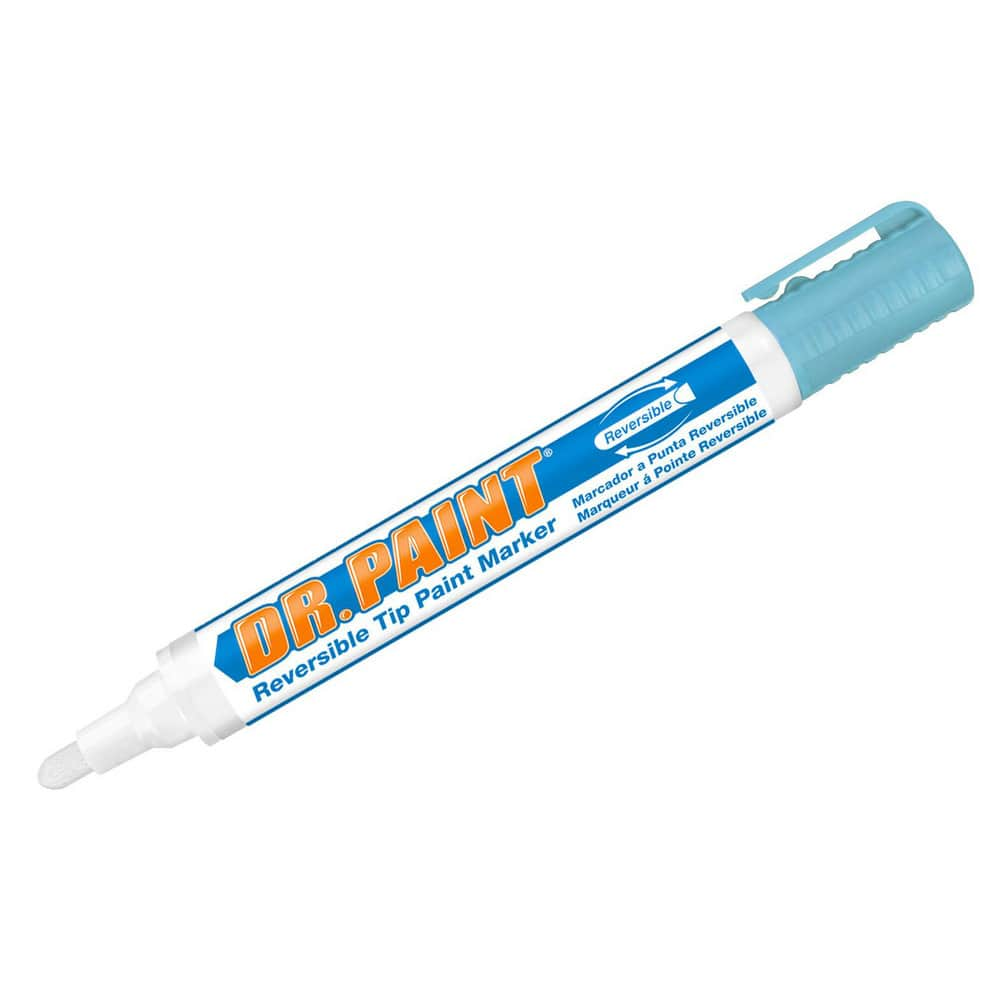 Markers & Paintsticks, Marker Type: Liquid Paint Marker, Tip Shape: Bullet, Chisel, Color: Blue, Ink Type: Xylene-free, Water Base, Fade Resistant MPN:10832