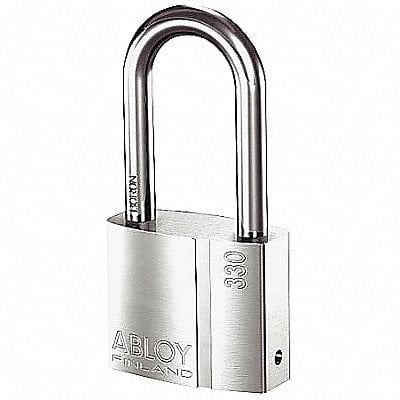 Keyed Padlock 1 in Rectangle Silver MPN:PL330/100B-KA