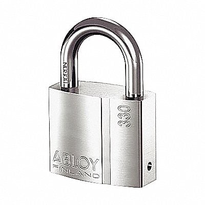 Keyed Padlock 1 in Rectangle Silver MPN:PL330/25B-KA