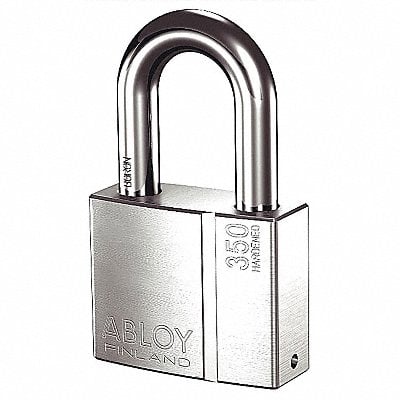 Keyed Padlock 1 1/4 in Rectangle Silver MPN:PL350/50B-KD