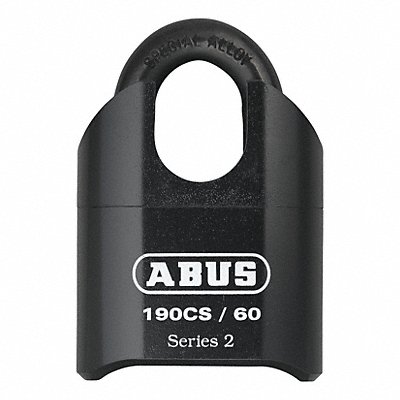 Combination Padlock 2 1/2in Rectgle Blck MPN:190CS/60