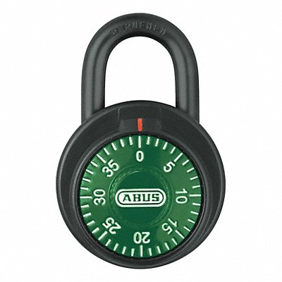 Combination Padlock 2 in Round Black MPN:78/50 Green