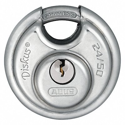 Keyed Padlock 33/64 in Round Silver MPN:24IB/50 KA