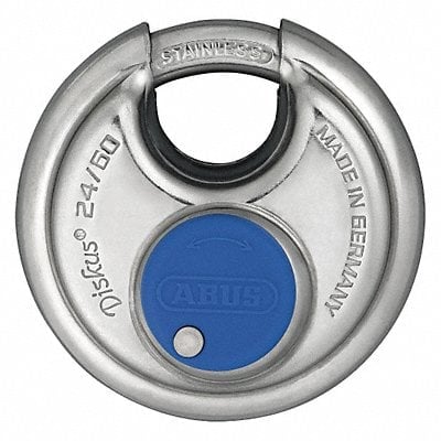 Keyed Padlock 21/32 in Round Silver MPN:24IB/60 KA