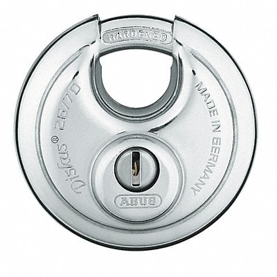 Keyed Padlock 25/32 in Round Silver MPN:26/70 KD