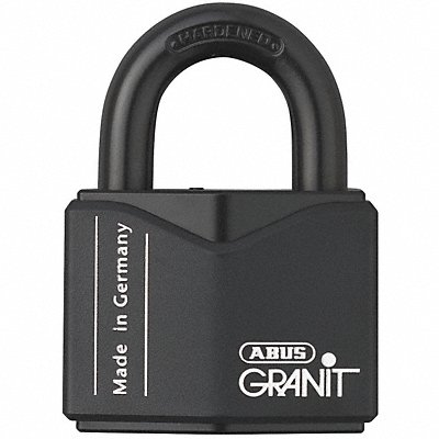 Keyed Padlock 1 5/64 in Square Black MPN:37/55 KA