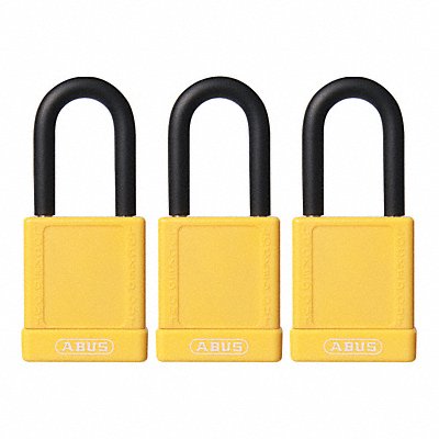 J0402 Lockout Padlock KA Yellow 1-3/4 H PK3 MPN:74/40 KAX3 YELLOW