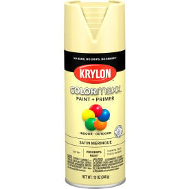 Krylon® Colormaxx™ Paint & Primer 12 oz. Satin Meringue - Pkg Qty 6 K05570007