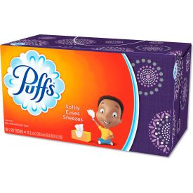 Puffs® Plus Lotion Facial Tissue 2-Ply White 124 Sheets/Box 24 Boxes/Carton PGC39346