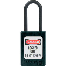 Master Lock® Thermoplastic Dialectric Zenex™ S32BLK Safety Padlock 1-3/8