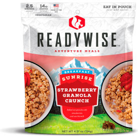 ReadyWise 05-907 Outdoor Strawberry Granola Crunch 2 Servings/Pouch 6/Pack 05-907