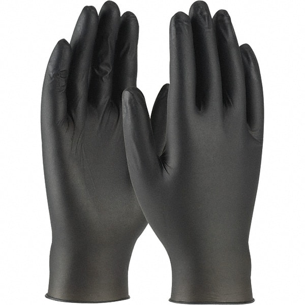 Size M, 4 mil, Industrial Grade, Powder Free Nitrile Disposable Gloves MPN:63-632PF/M