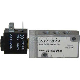 Bimba-Mead Air Valve LTV-115DD-24VDC 5 Port 2 Pos Single 1/8