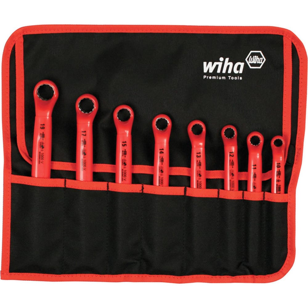 Wrench Sets, Set Type: Deep Offset Wrench Set , System Of Measurement: Metric , Container Type: Roll-Up Pouch , Wrench Size: 10 mm, 11 mm, 12 mm, 13 mm, 14 mm MPN:21095