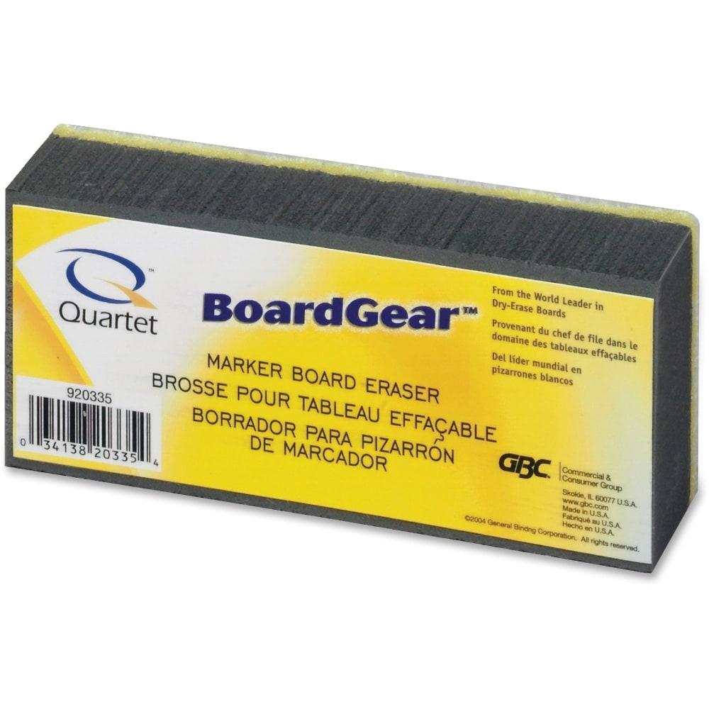 Quartet Boardgear Markerboard Eraser (Min Order Qty 10) MPN:920335