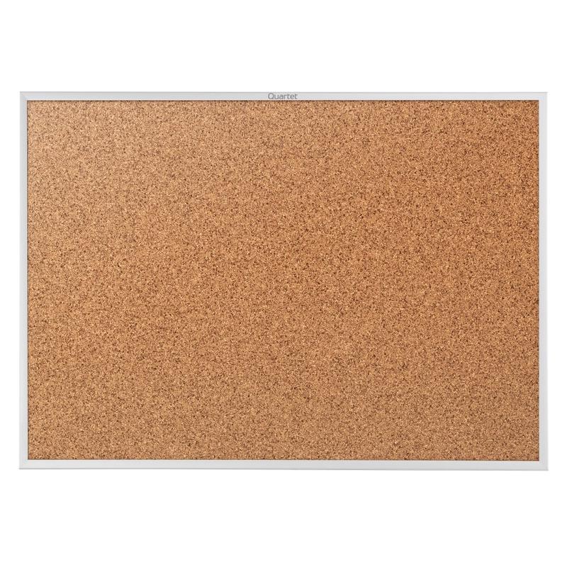 Quartet Classic Cork Bulletin Board, 18in x 24in, Aluminum Frame With Silver Finish (Min Order Qty 2) MPN:2301