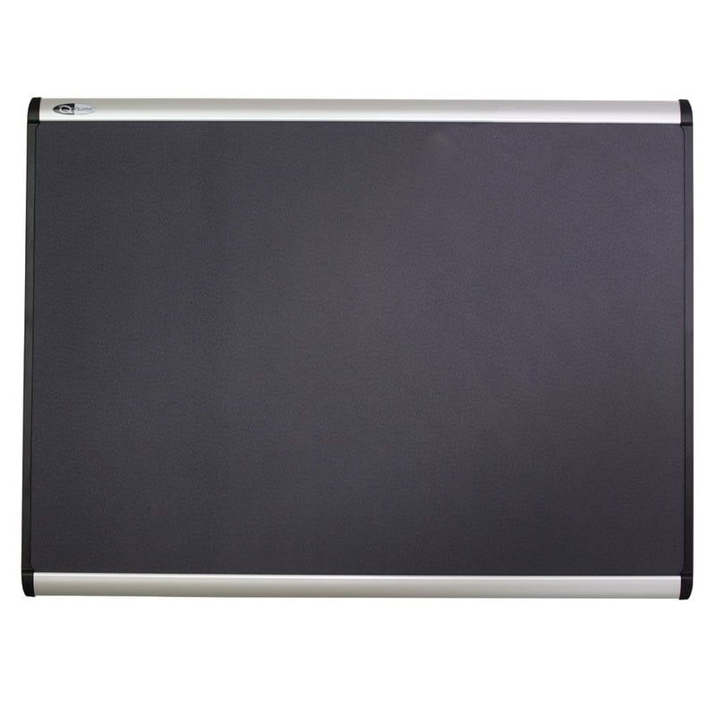 Quartet Prestige Plus Magnetic Fabric Bulletin Board, 72in x 48in, Aluminum Frame With Silver Finish MPN:MB547A