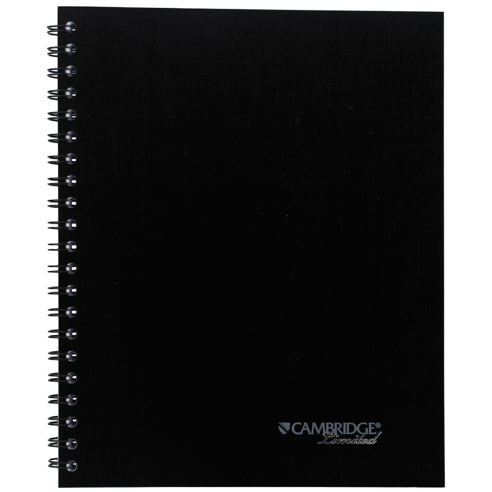 Mead Cambridge Limited Quicknotes Notebook, 8 1/2in x 11in, College Ruled, 96 Sheets, Black (Min Order Qty 5) MPN:06072